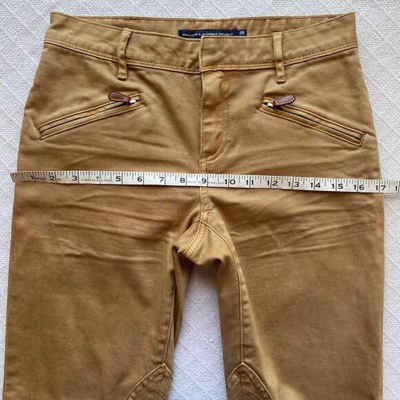 Ralph Lauren Sport Equestrian Stretch Khaki Riding Pants Women’s Size 26 - Picture 11 of 12